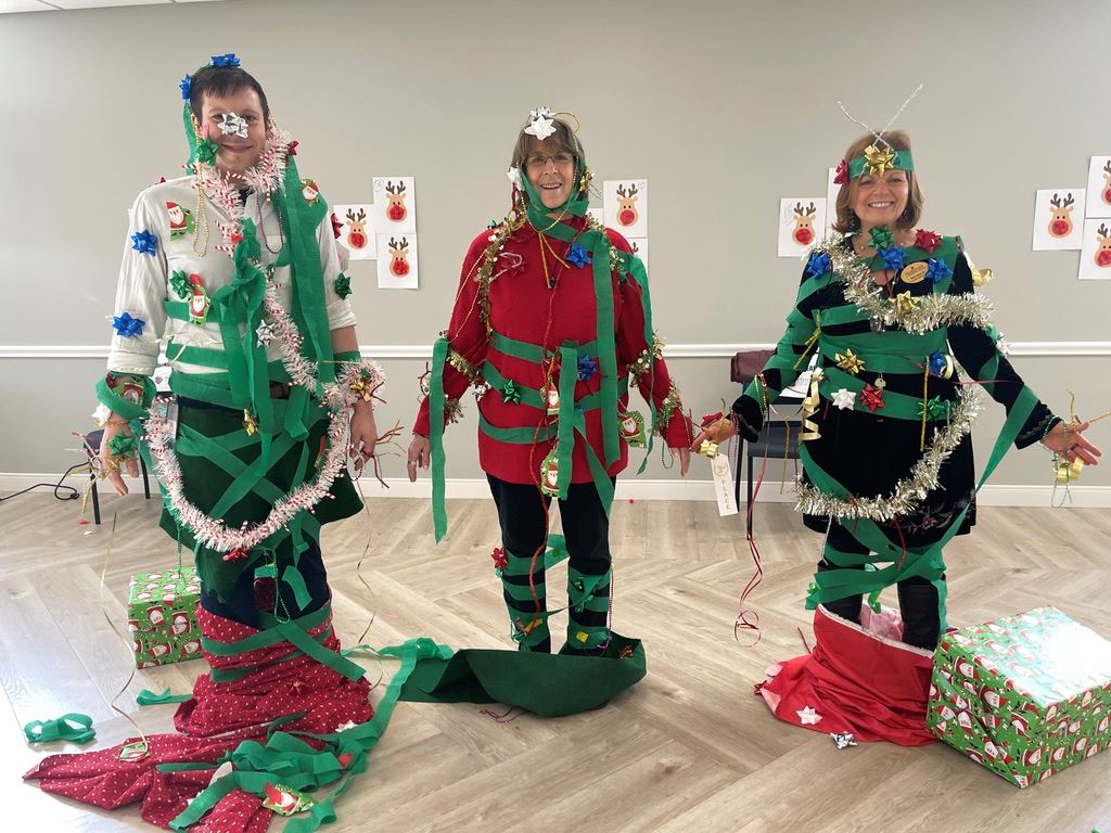 senior holiday party